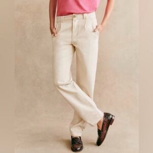 Sezane women’s Manu offwhite Jeans size 46 (38”)